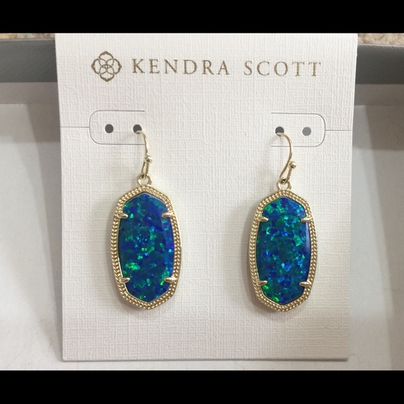 kendra scott blue opal earrings